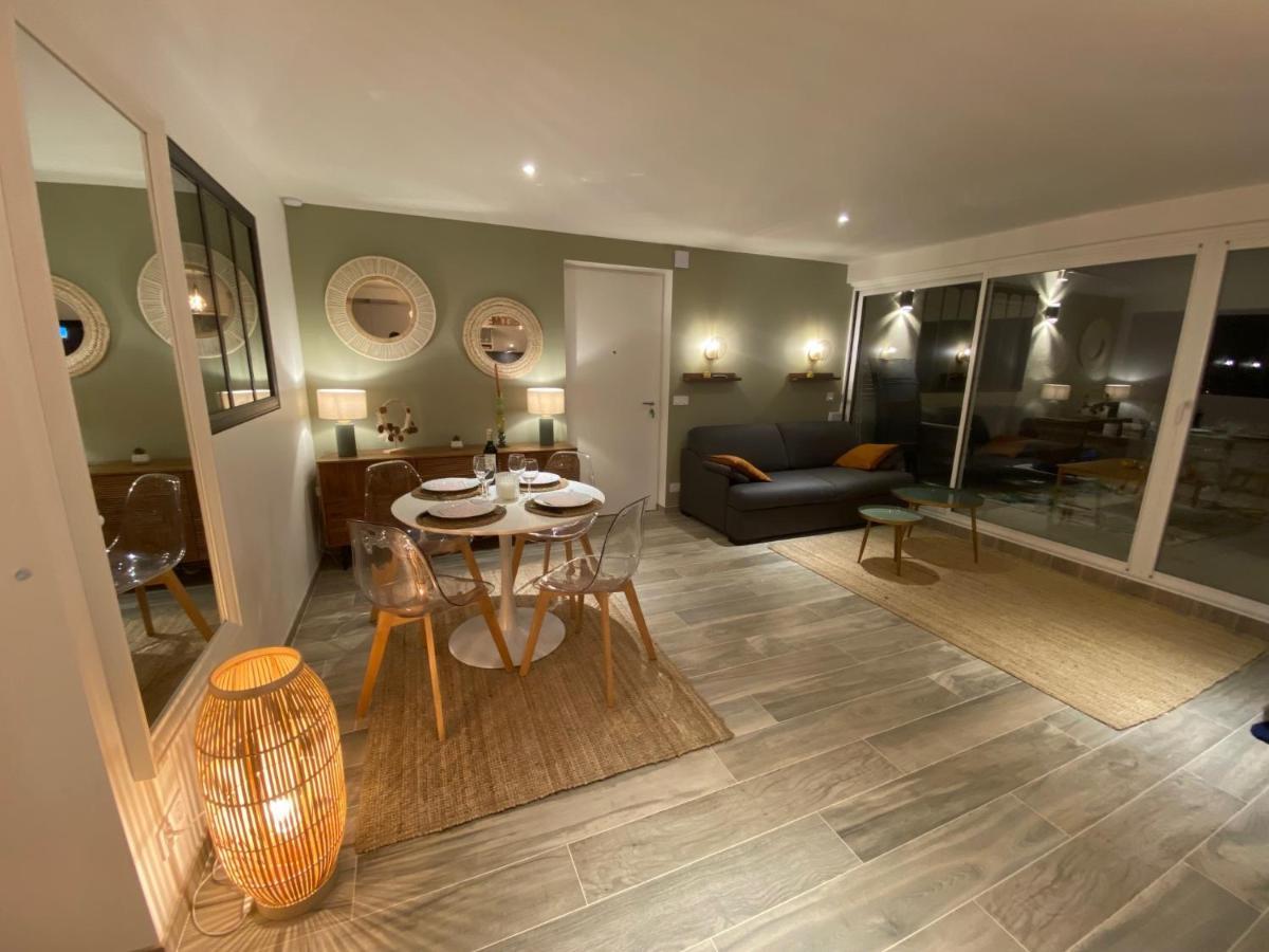 Superbe T2 44M2 - Grande Terrasse Vue Mer Panoramique Exceptionnelle Piscine - Parking Bandol Luaran gambar